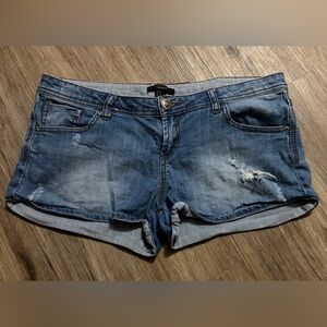 Spring Break Sale 3/15-3/21 - Forever 21 - Distressed Blue Denim Shorts-Size 30